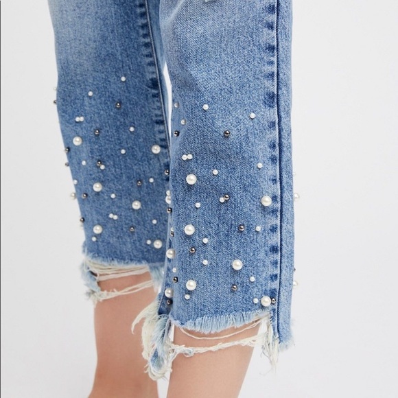 Free people jeans with pearls - Picture 7 of 7